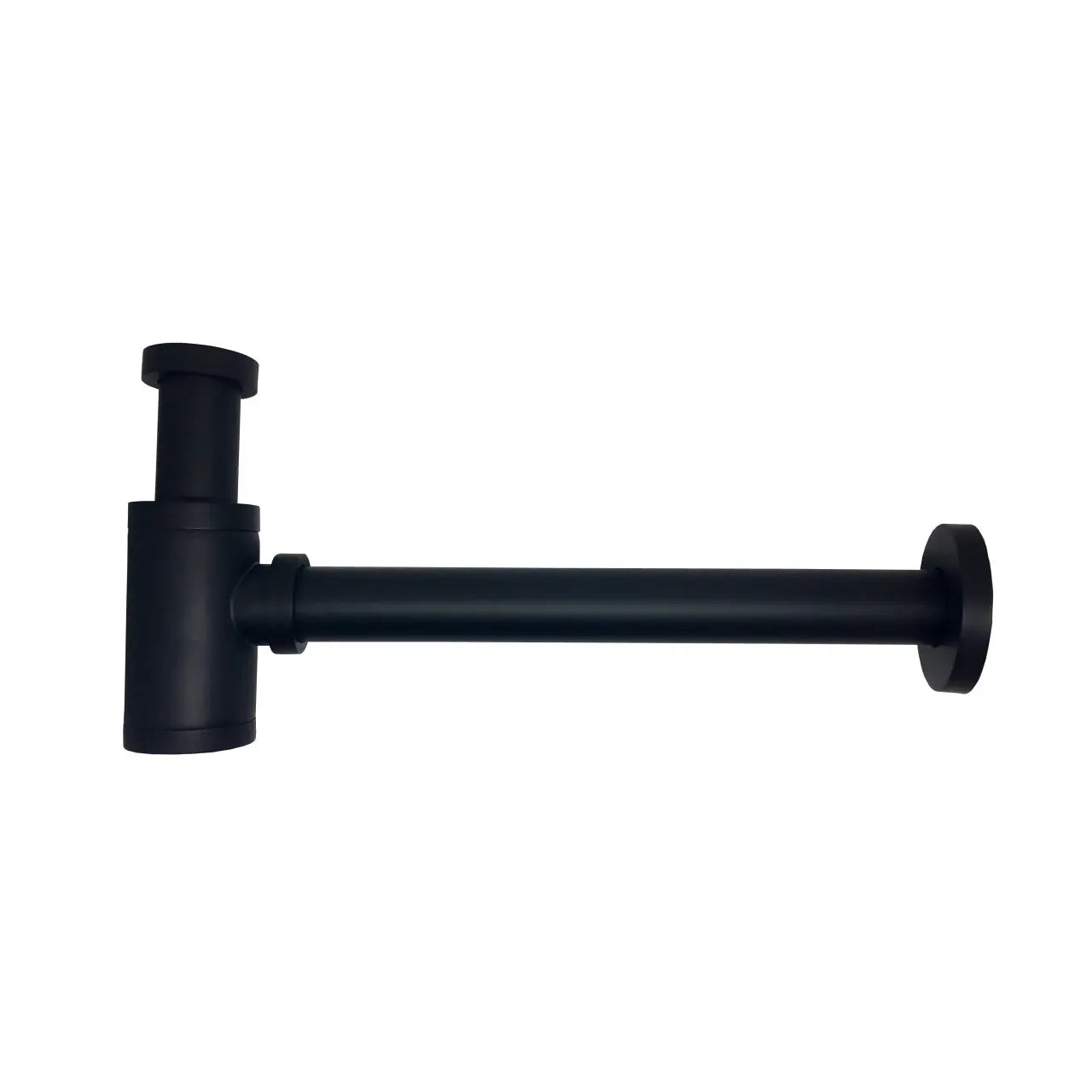 Kubebath Space Saving P-trap in Matte Black - Plumbing Market