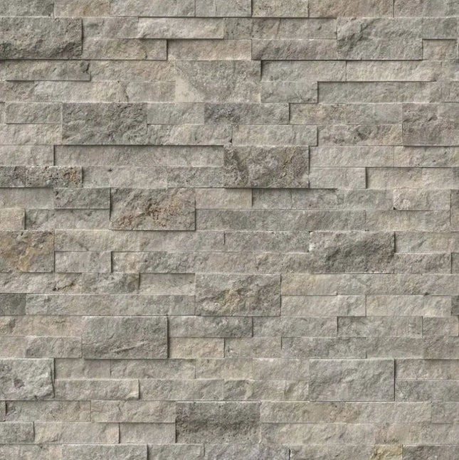 MSI SURFACES SILVER TRAVERTINE 6x24 PANEL  (Sold Per Box) LPNLTSIL624 MSI Surfaces