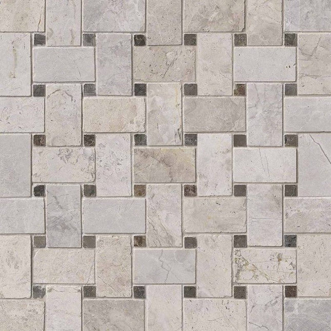 MSI SURFACES TUNDRA GRAY BASKET WEAVE MOSAIC (Sold Per Box) SMOT-TUNGRY-BWP MSI Surfaces