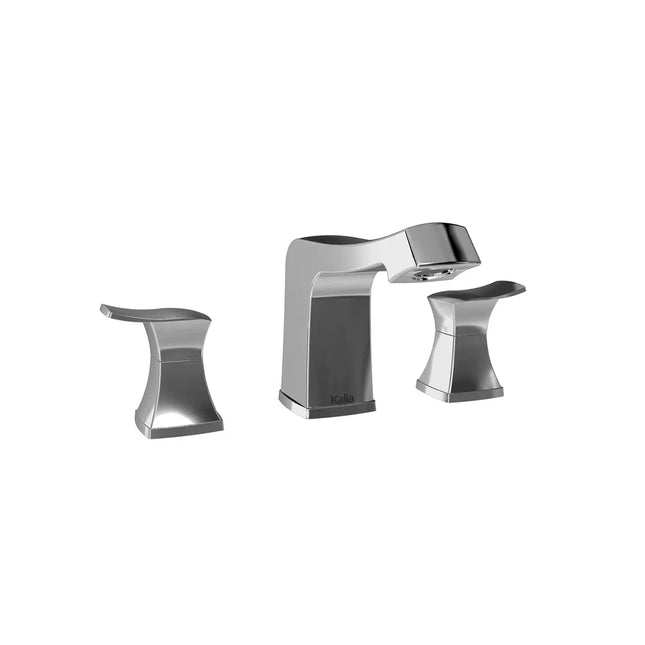 Kalia UMANI Widespread Lavatory Faucet with Pop-up Drain and UMANI Handles- Chrome Kalia