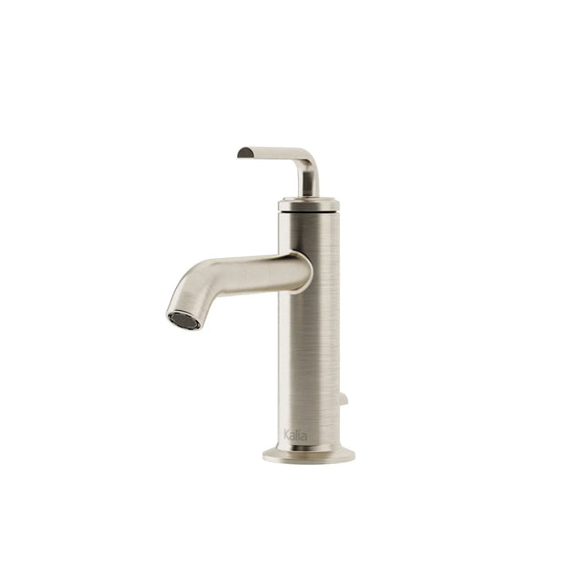 Kalia CITÉ Single Hole 7.5" Lavatory Faucet with Pop-up Drain with Overflow- Brushed Nickel PVD Kalia
