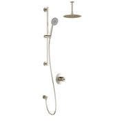Kalia CITÉ TCD1 (Valve Not Included) AQUATONIK T/P Coaxial Shower System with Vertical Ceiling Arm -Brushed Nickel PVD Kalia