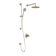 Kalia Cité TCD1 Aquatonik T/P Coaxial Shower System With Wall Arm- Brushed Nickel PVD (Valve Sold Separately) Kalia