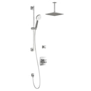Kalia UMANI TD2 (Valves Not Included) AQUATONIK T/P Shower System Vertical Ceiling Arm- Chrome Kalia