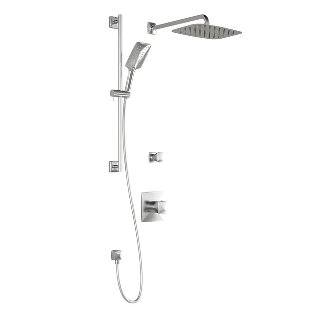Kalia UMANI TD2 PREMIA (Valves Not Included) AQUATONIK T/P Shower System with Wall Arm- Chrome Kalia