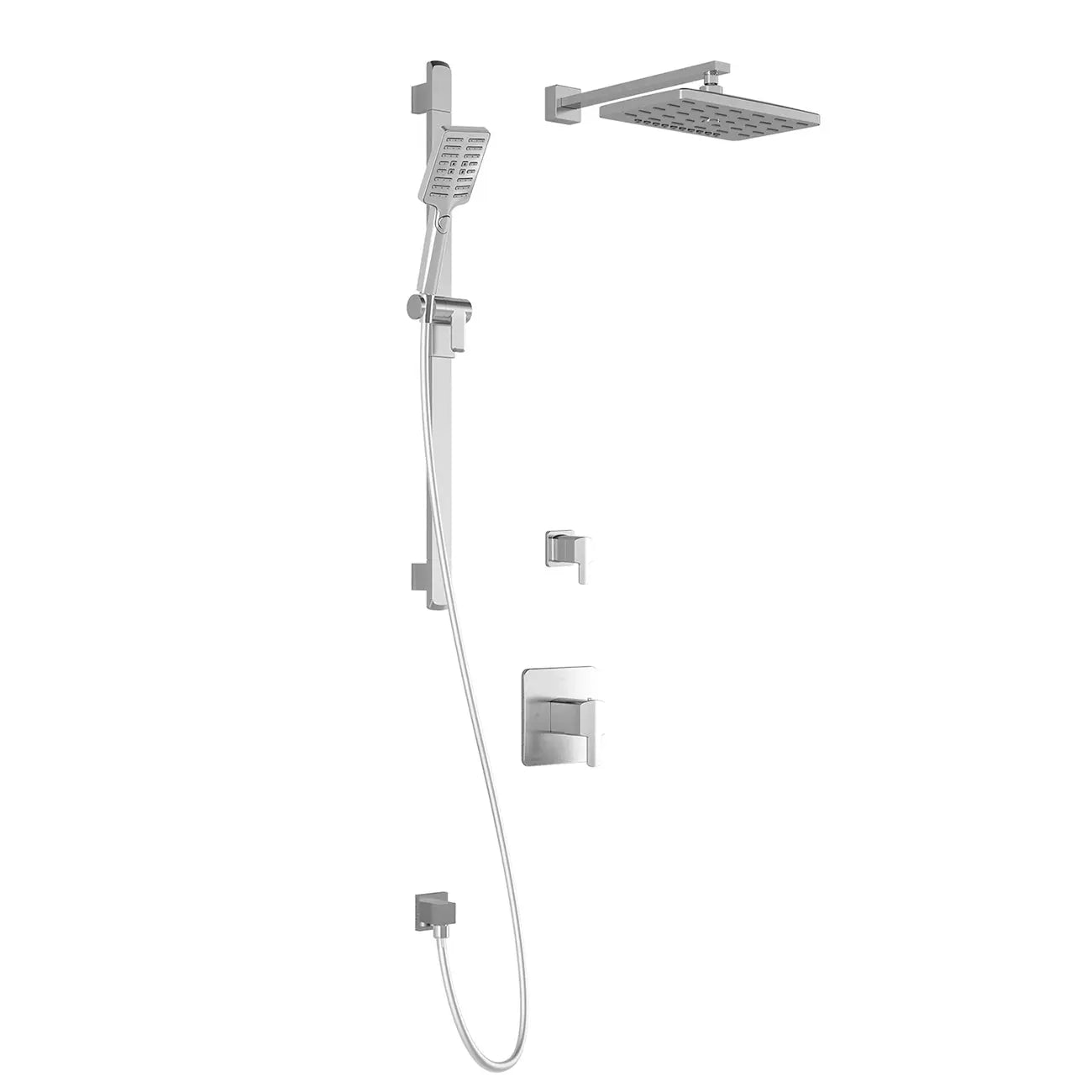 Kalia GRAFIK TD2 PREMIA (Valves Not Included) AQUATONIK T/P Shower System with Wall Arm- Chrome Kalia