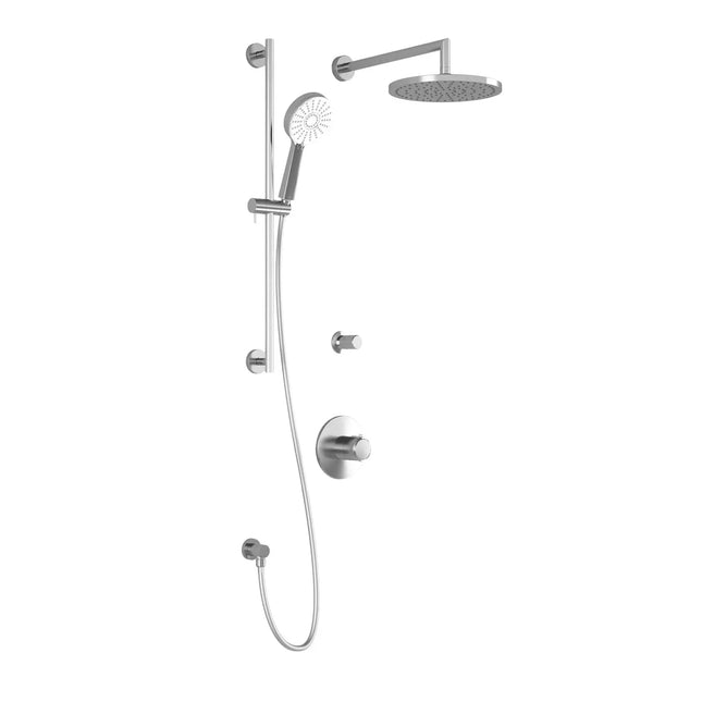 Kalia CITÉ TD2 PLUS (Valves Not Included) AQUATONIK T/P Shower System with Wall Arm- Chrome Kalia
