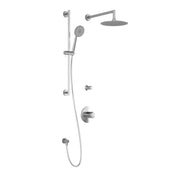 Kalia CITÉ TD2 AQUATONIK T/P Shower System with Wall Arm and 9" Round Rain Shower Head- Chrome Kalia