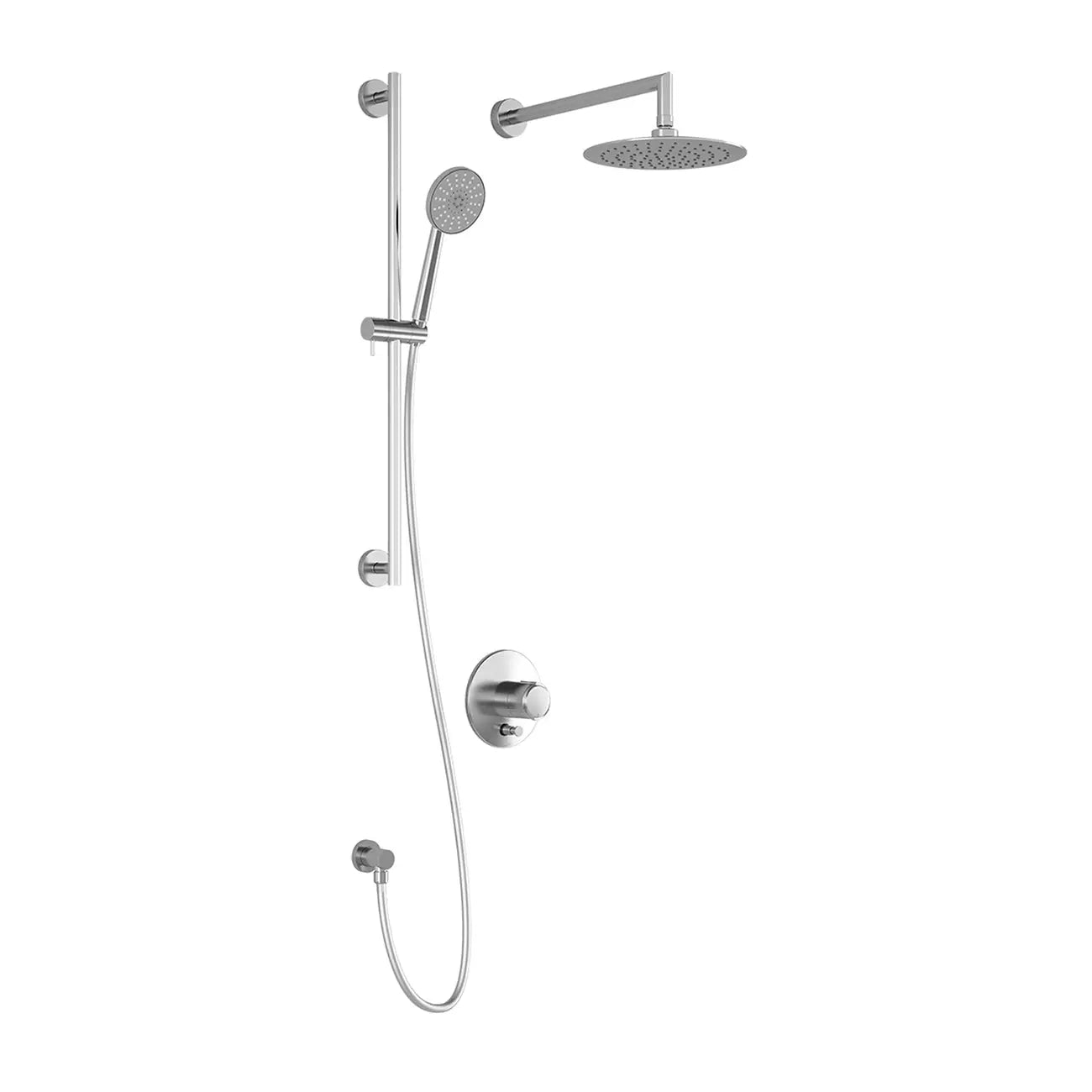 Kalia CITÉ PB4 Pressure Balance Shower System With 9" Round Shower Head and Round Hand Shower Chrome Kalia