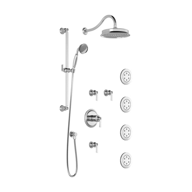 Kalia RUSTIK T375 (Valves Not Included) Thermostatic Shower System with Wall Arm- Chrome Kalia