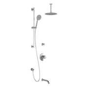 Kalia CITÉ TD3 (Valves Not Included) AQUATONIK T/P Shower System with Vertical Ceiling Arm- Chrome Kalia