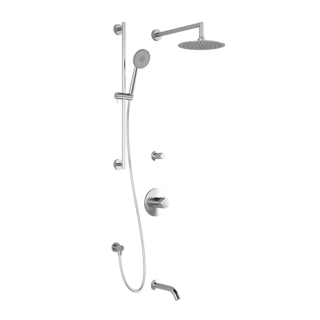 Kalia CITÉ TD3 (Valves Not Included) AQUATONIK T/P Shower System with Wall Arm- Chrome Kalia