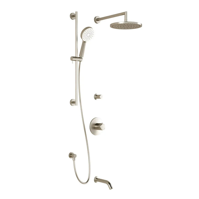 Kalia CITÉ TD3 PLUS AQUATONIK T/P Shower System with Wall Arm- Brushed Nickel PVD Kalia
