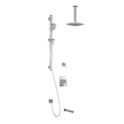 Kalia GRAFIK TD3 (Valves Not Included) AQUATONIK T/P Shower System Vertical Ceiling Arm- Chrome Kalia