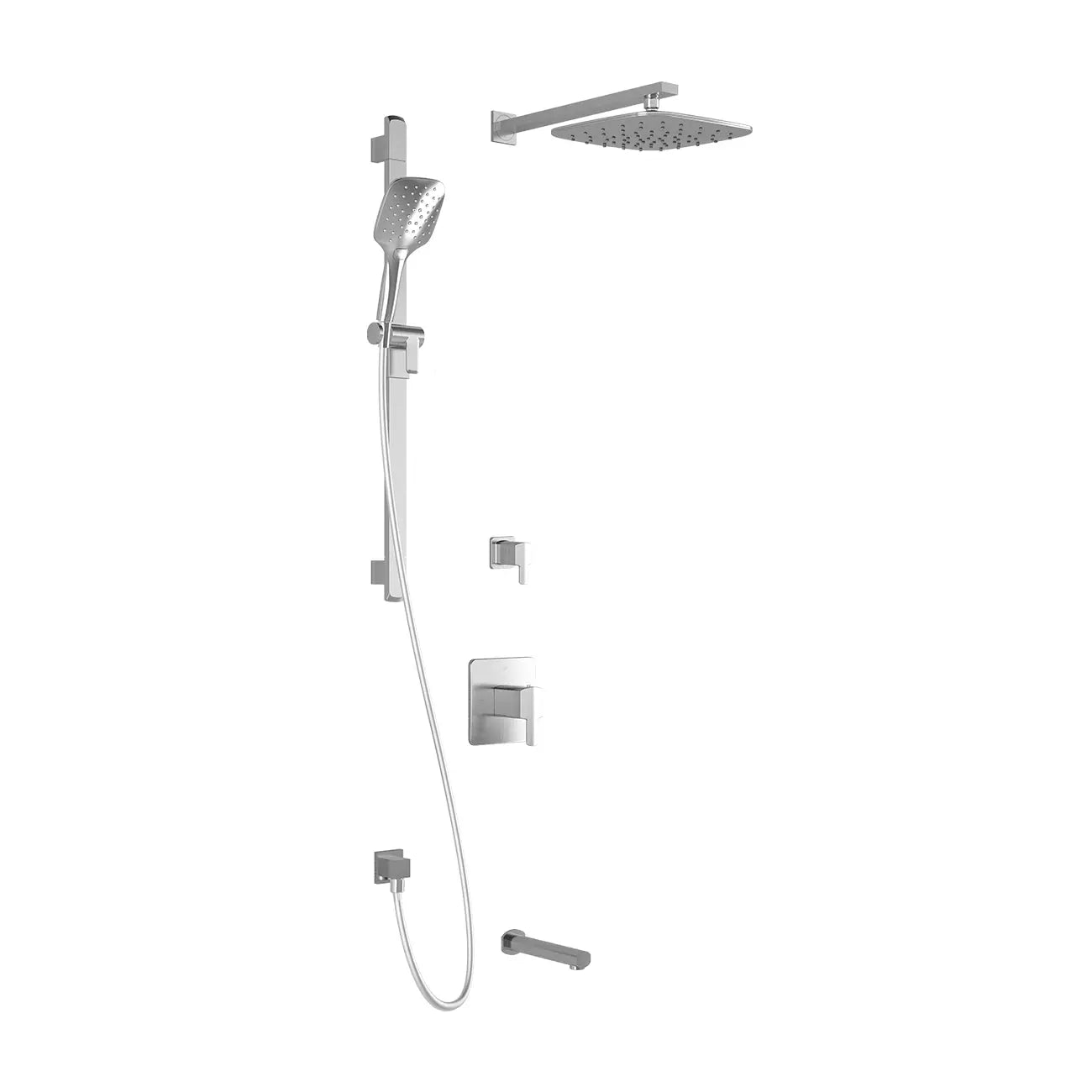 Kalia GRAFIK TD3 PLUS AQUATONIK T/P Shower System with Wall Arm- Chrome Kalia