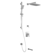 Kalia GRAFIK TD3 PREMIA (Valves Not Included) AQUATONIK T/P Shower System with Wall Arm- Chrome Kalia