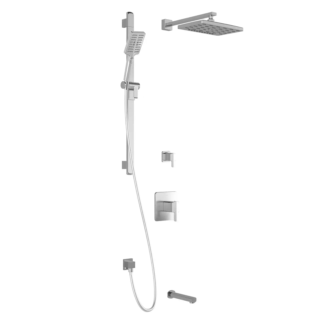 Kalia GRAFIK TD3 PREMIA (Valves Not Included) AQUATONIK T/P Shower System with Wall Arm- Chrome Kalia