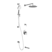 Kalia KONTOUR TD3 PLUS (Valves Not Included) AQUATONIK T/P Shower System with Wall Arm- Chrome Kalia