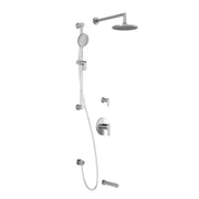 Kalia KONTOUR TD3 (Valves Not Included) AQUATONIK T/P Shower System with Wall Arm- Chrome Kalia