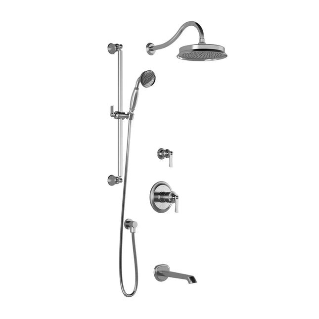 Kalia RUSTIK TD3 (Valves Not Included) AQUATONIK T/P Shower System with Wall Arm- Chrome Kalia