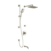 Kalia UMANI TD3 PREMIA AQUATONIK T/P Shower System with Wall Arm- Brushed Nickel PVD Kalia