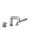 Kalia 3-Piece Deck Mount Bathtub Faucet with Hand Shower Cartridge Included Without Rough-in - Chrome Kalia