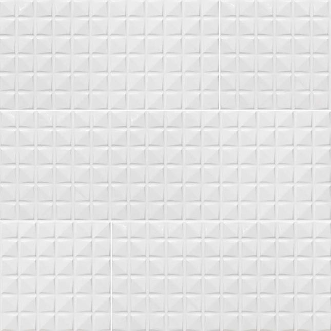 MSI SURFACES DYMO CHEX WHITE WALL TILE 12X36 (Sold Per Box) NDYMCHEWHI1236-N MSI Surfaces