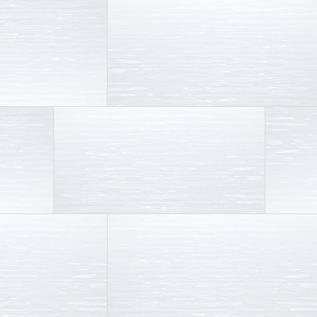 MSI SURFACES DYMO STRIPE WHITE 12X36 GLOSSY (Sold Per Box) NDYMSTRWHI1236-N MSI Surfaces