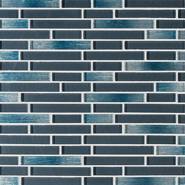 MSI SURFACES HARBOR CELESTE INTERLOCKING BACKSPLASH TILE (Sold Per Box) SMOT-GLSIL-HARCEL6MM MSI Surfaces