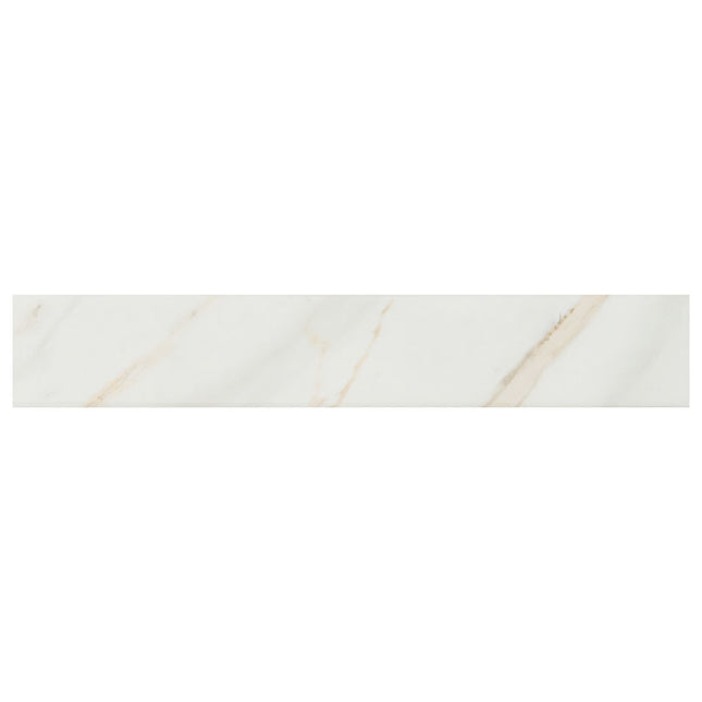 MSI SURFACES PIETRA CALACATTA 3X18 BULLNOSE POLISHED (Sold Per Box) NPIECAL3X18BNG-N MSI Surfaces