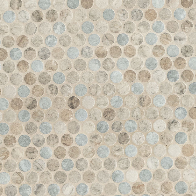 MSI Surfaces Tile Stonella Penny Round MSI Surfaces
