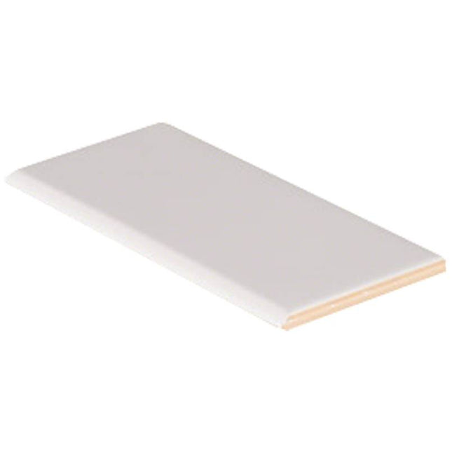 MSI SURFACES WHITE GLOSSY 3X6 BULLNOSE (Sold Per Box) NWHIGLO3X6BN-N MSI Surfaces